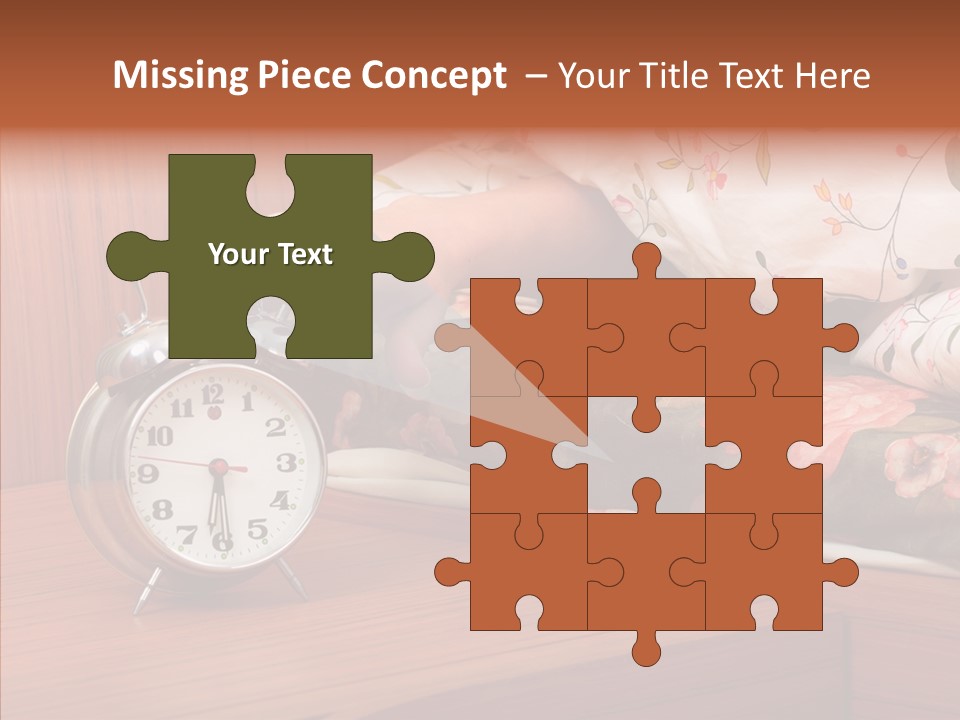 Clock Morning Arm PowerPoint Template