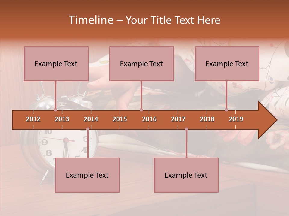 Clock Morning Arm PowerPoint Template