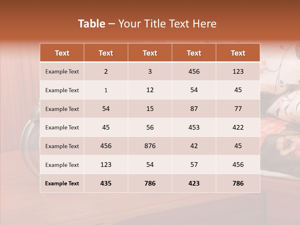 Clock Morning Arm PowerPoint Template