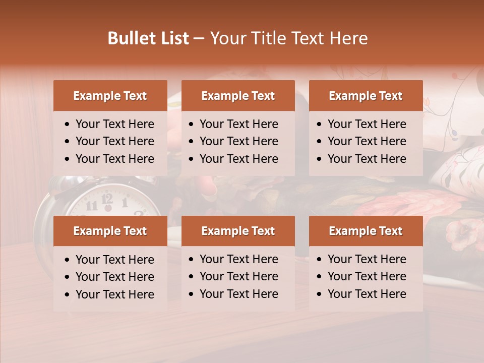 Clock Morning Arm PowerPoint Template