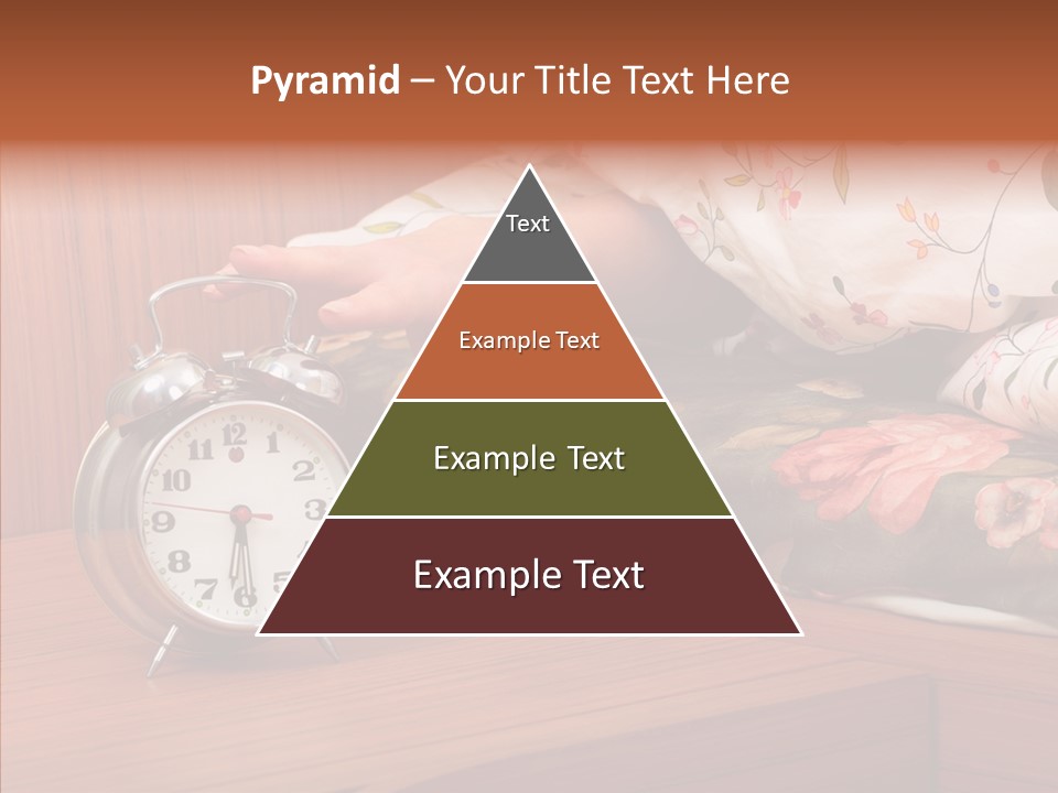 Clock Morning Arm PowerPoint Template