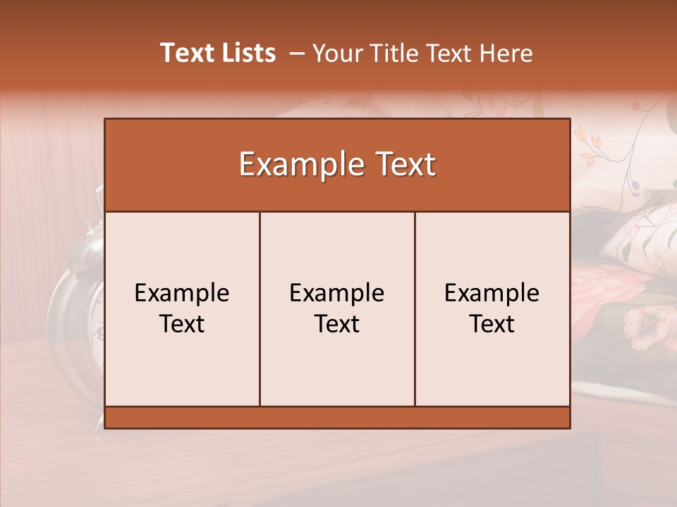 Clock Morning Arm PowerPoint Template
