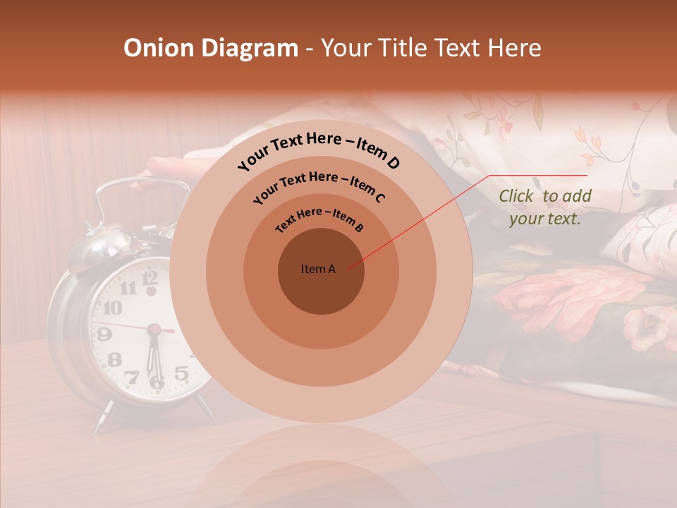 Clock Morning Arm PowerPoint Template