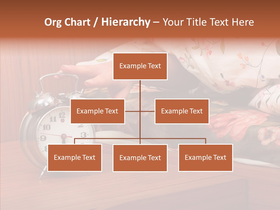 Clock Morning Arm PowerPoint Template