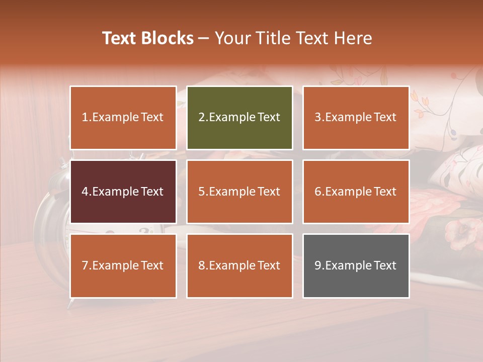 Clock Morning Arm PowerPoint Template