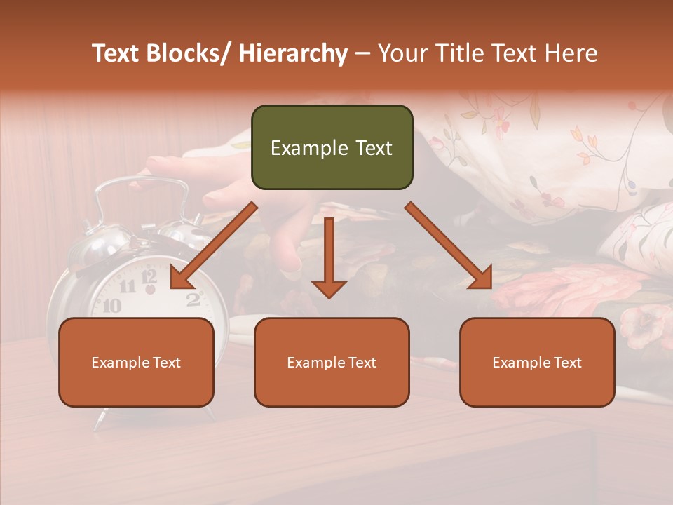 Clock Morning Arm PowerPoint Template