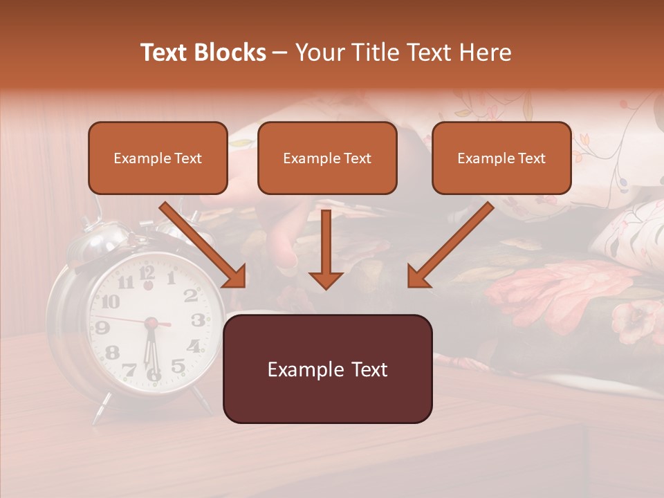 Clock Morning Arm PowerPoint Template