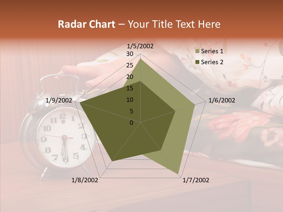 Clock Morning Arm PowerPoint Template