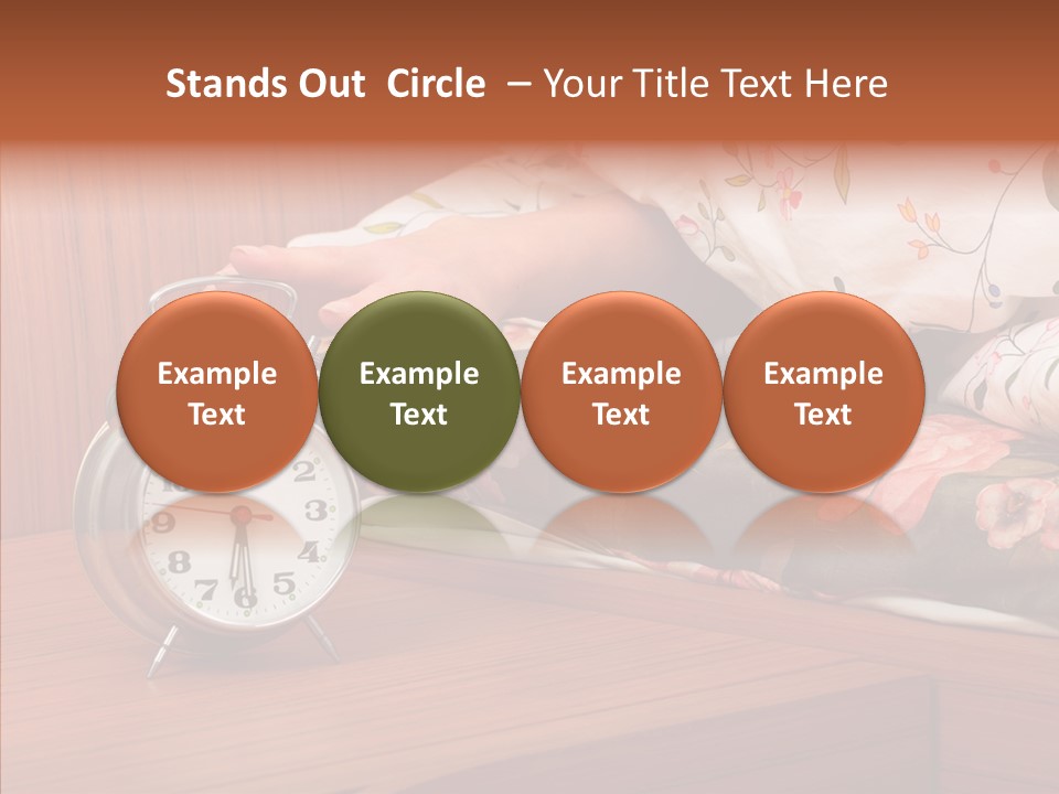Clock Morning Arm PowerPoint Template