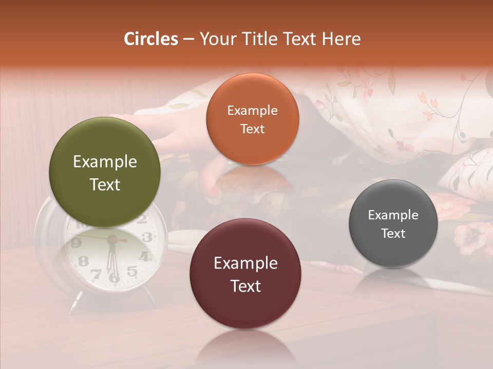 Clock Morning Arm PowerPoint Template