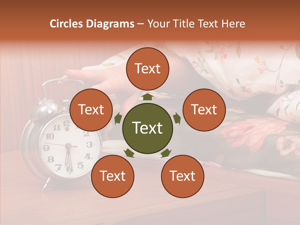 Clock Morning Arm PowerPoint Template