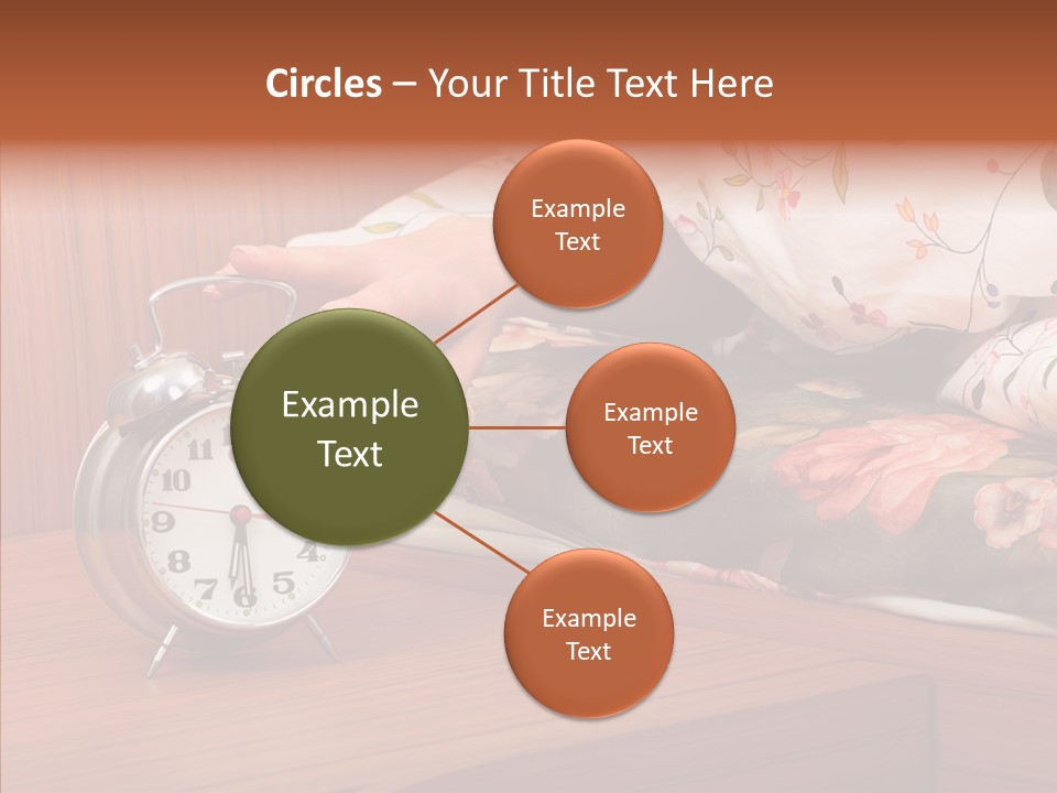 Clock Morning Arm PowerPoint Template