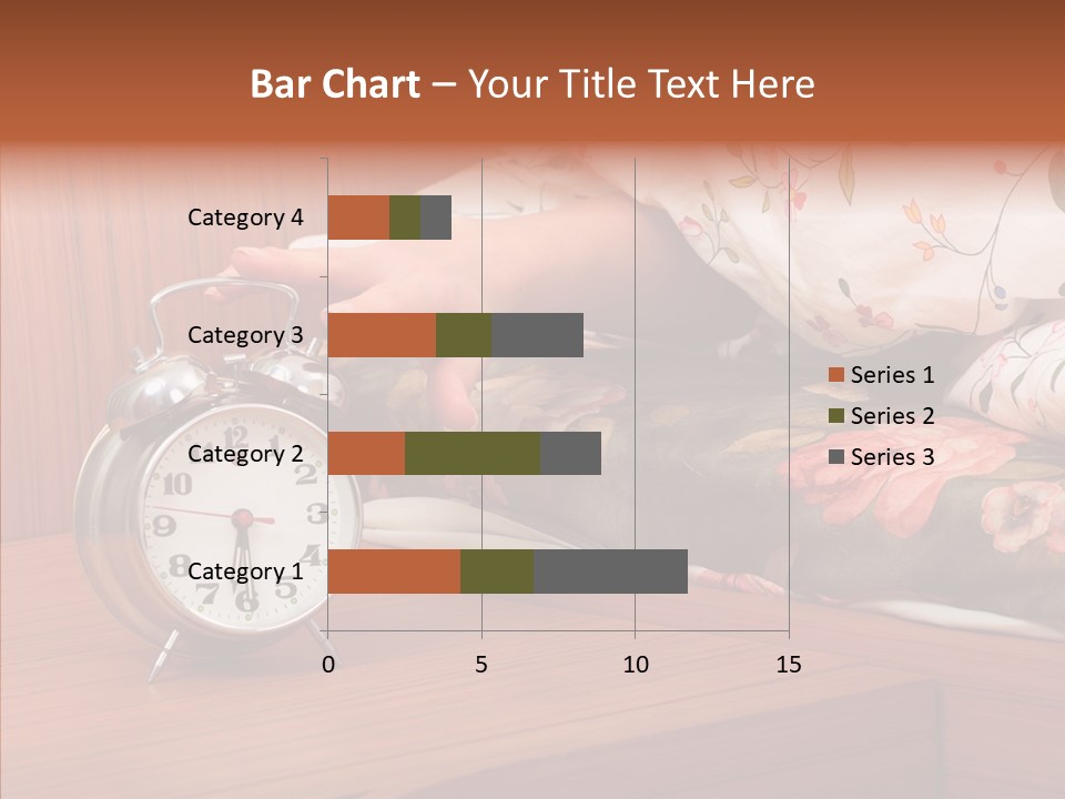 Clock Morning Arm PowerPoint Template