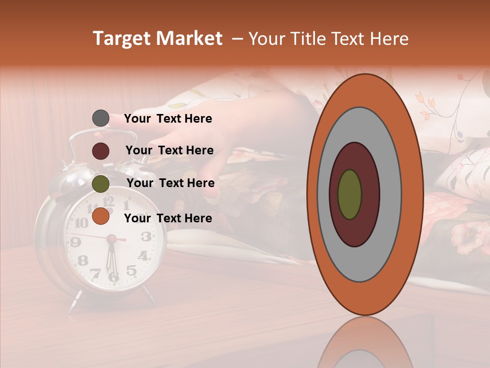 Clock Morning Arm PowerPoint Template