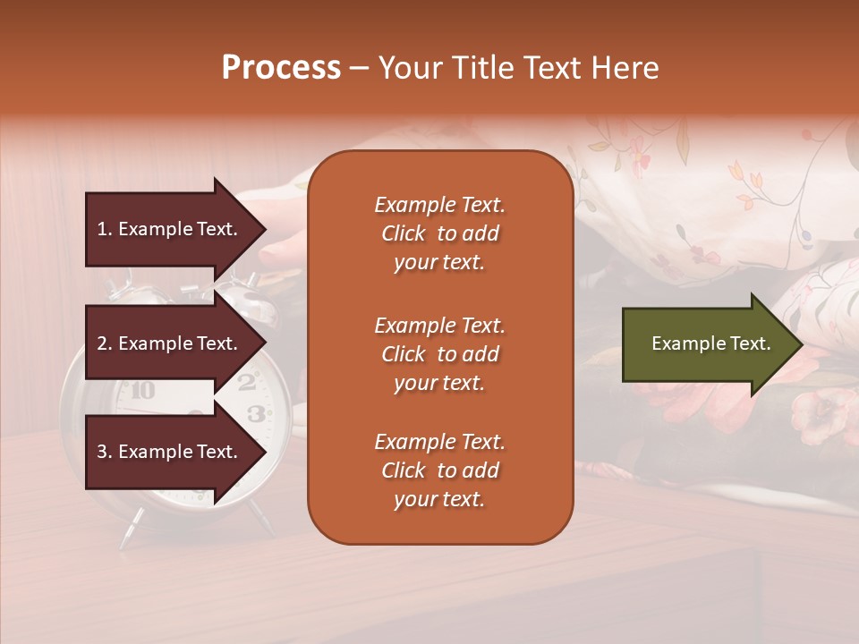 Clock Morning Arm PowerPoint Template