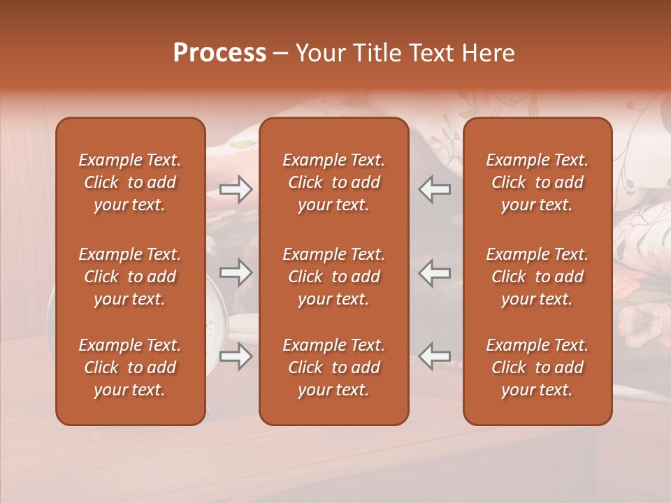 Clock Morning Arm PowerPoint Template