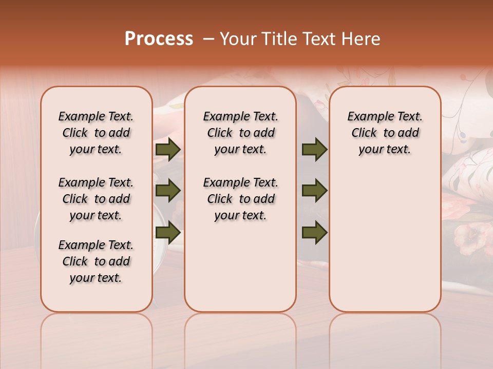 Clock Morning Arm PowerPoint Template