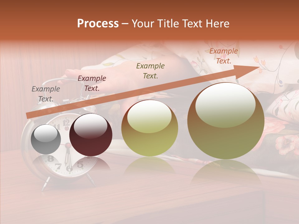 Clock Morning Arm PowerPoint Template