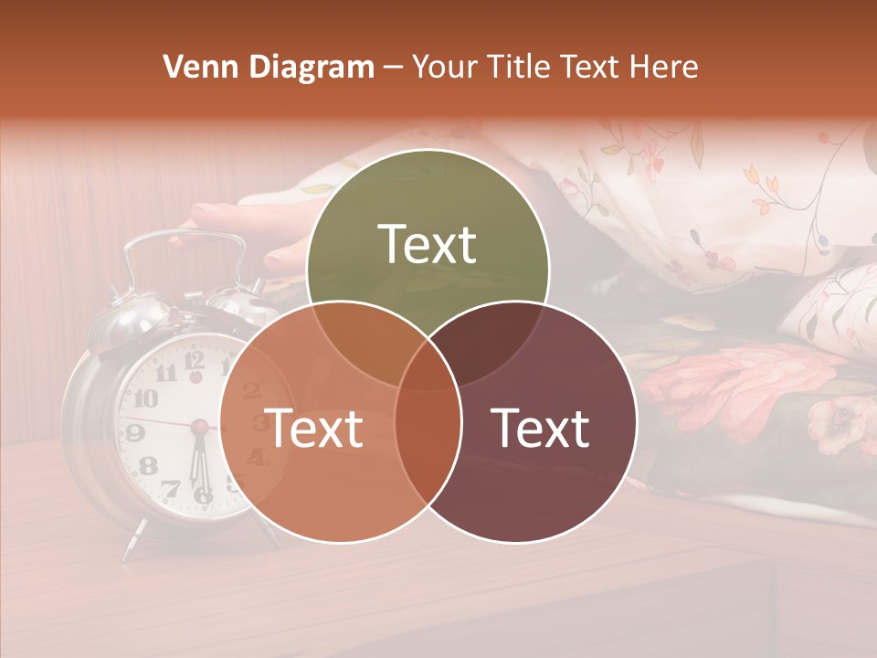 Clock Morning Arm PowerPoint Template