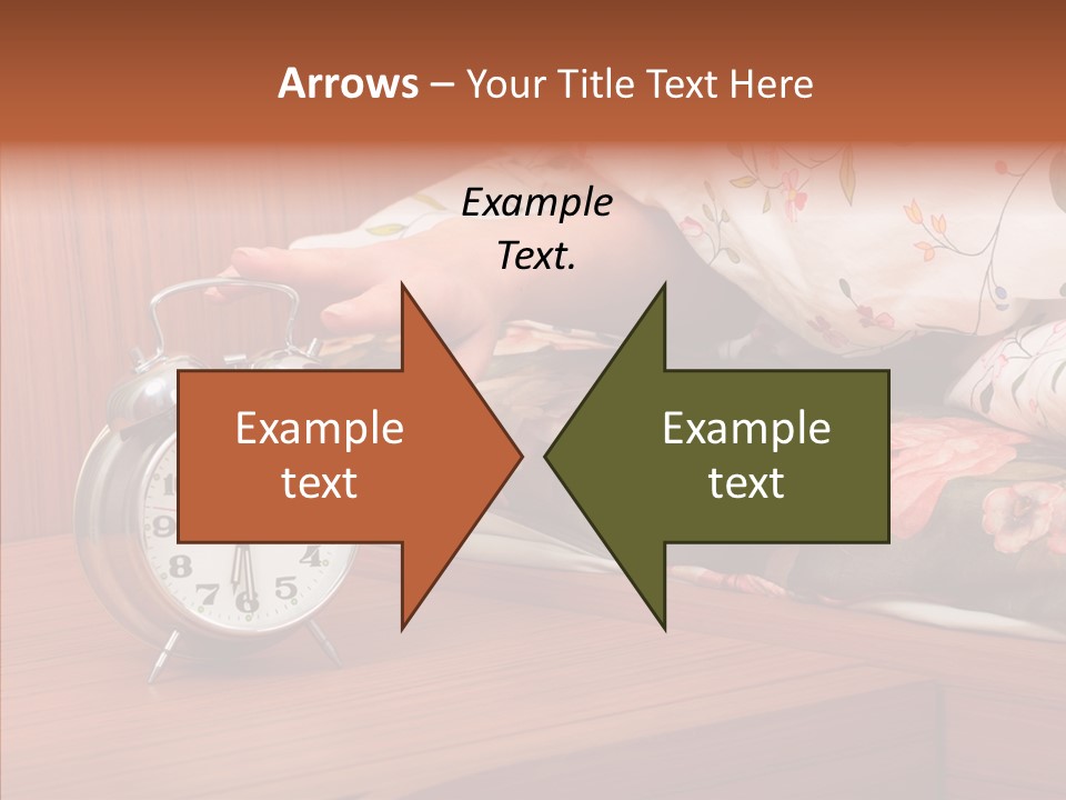 Clock Morning Arm PowerPoint Template