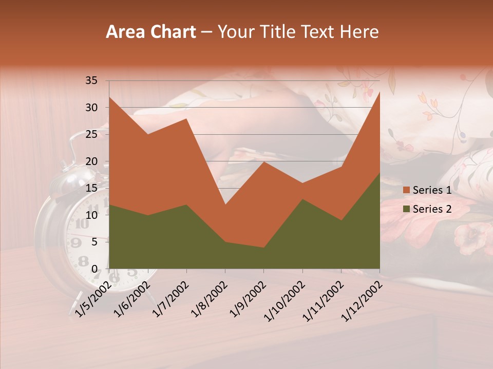 Clock Morning Arm PowerPoint Template