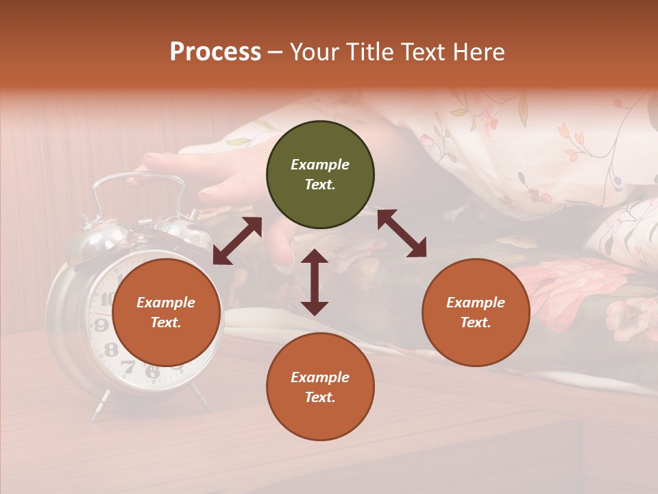 Clock Morning Arm PowerPoint Template