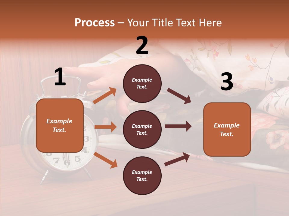 Clock Morning Arm PowerPoint Template