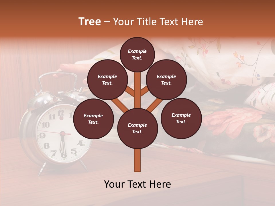 Clock Morning Arm PowerPoint Template