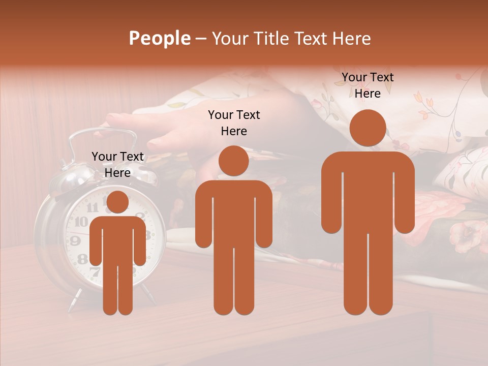 Clock Morning Arm PowerPoint Template