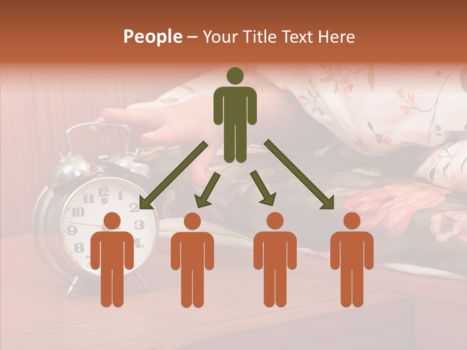 Clock Morning Arm PowerPoint Template