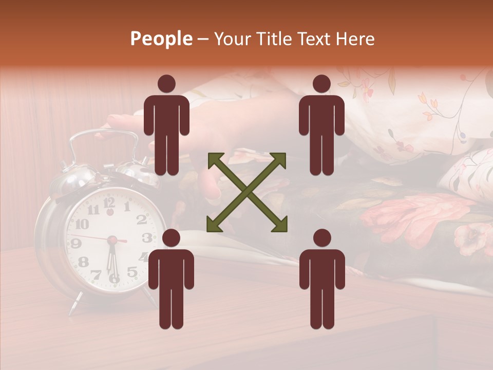 Clock Morning Arm PowerPoint Template