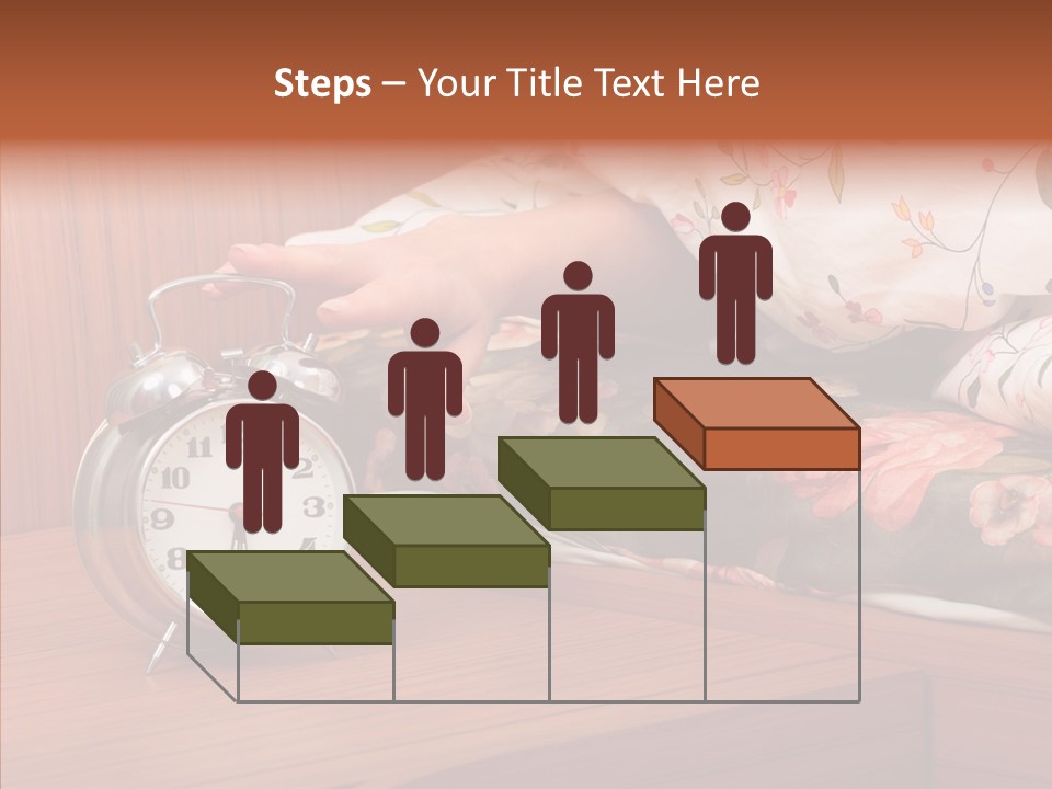 Clock Morning Arm PowerPoint Template