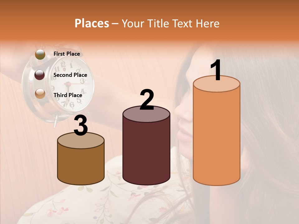 Caucasian Relaxation Women PowerPoint Template