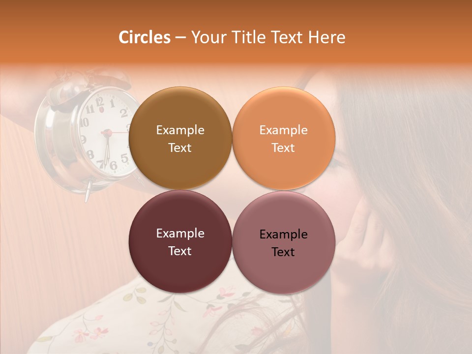 Caucasian Relaxation Women PowerPoint Template