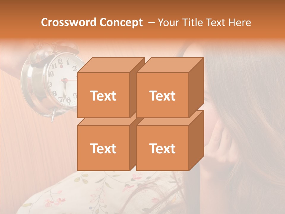 Caucasian Relaxation Women PowerPoint Template