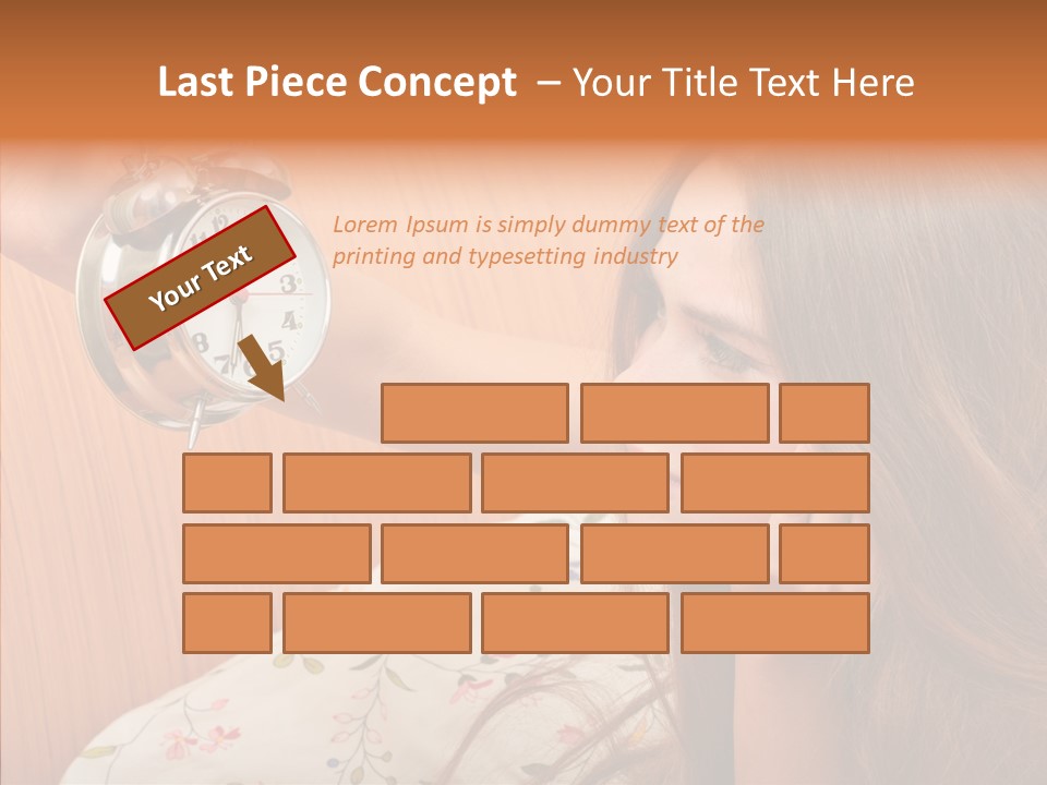 Caucasian Relaxation Women PowerPoint Template