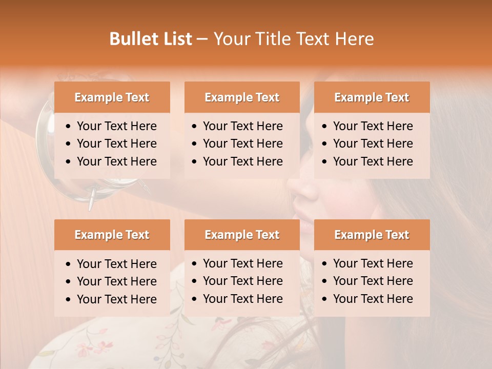 Caucasian Relaxation Women PowerPoint Template