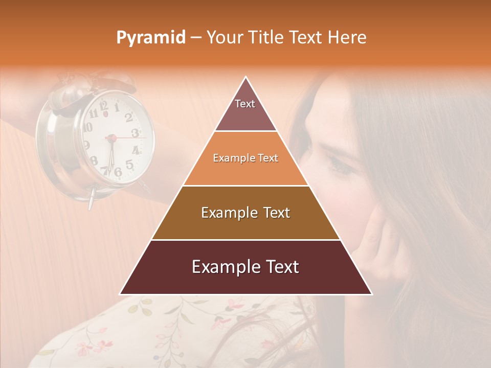 Caucasian Relaxation Women PowerPoint Template