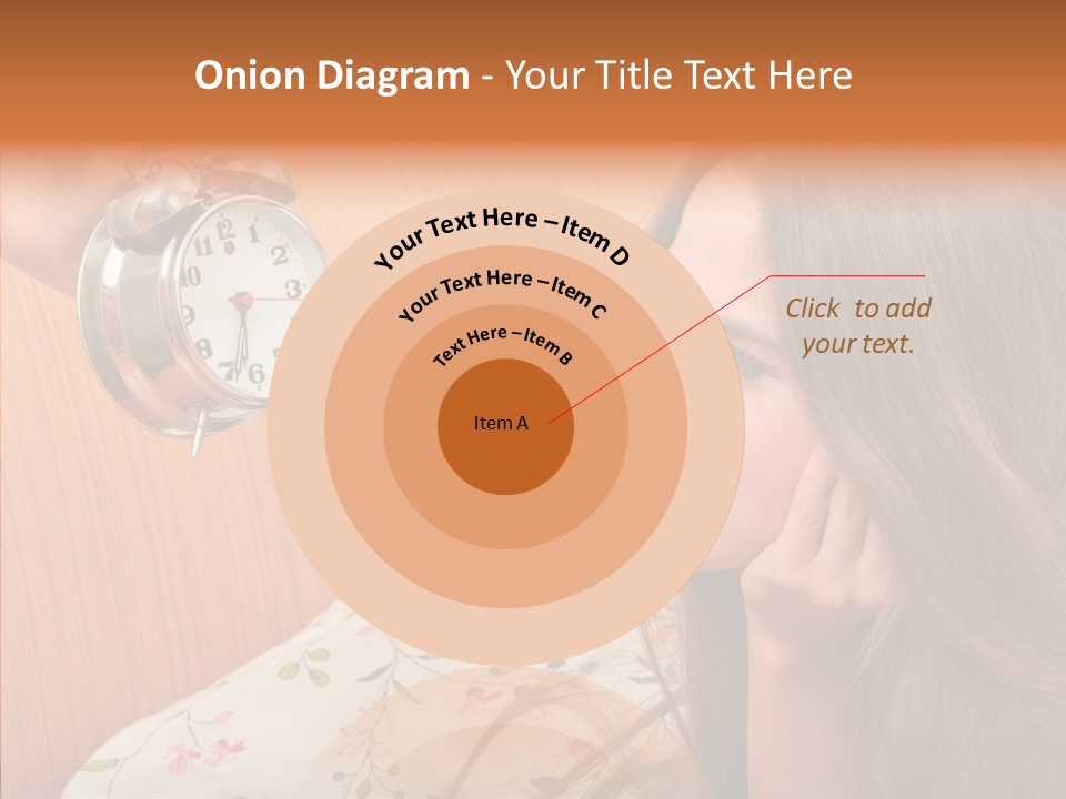 Caucasian Relaxation Women PowerPoint Template