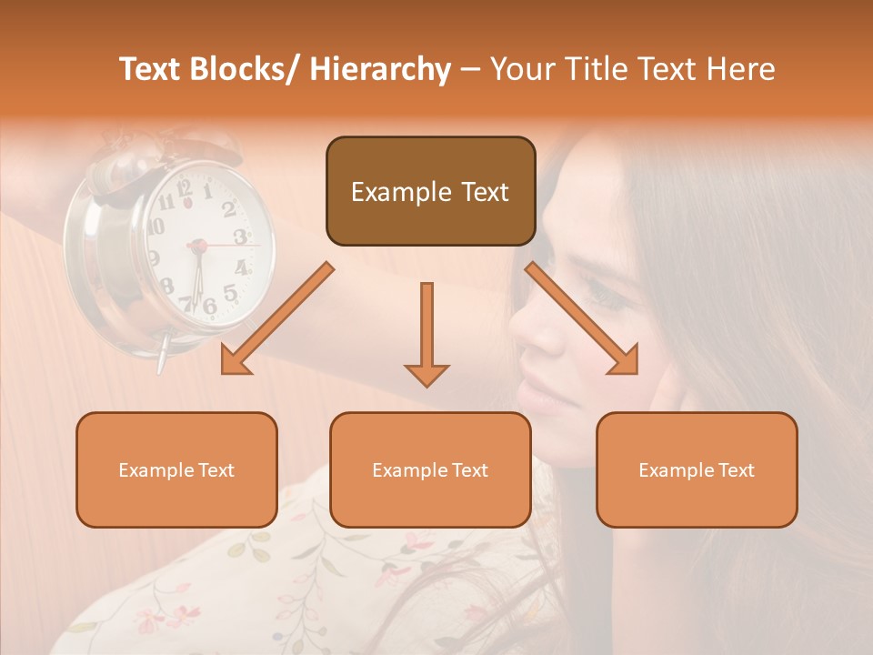 Caucasian Relaxation Women PowerPoint Template