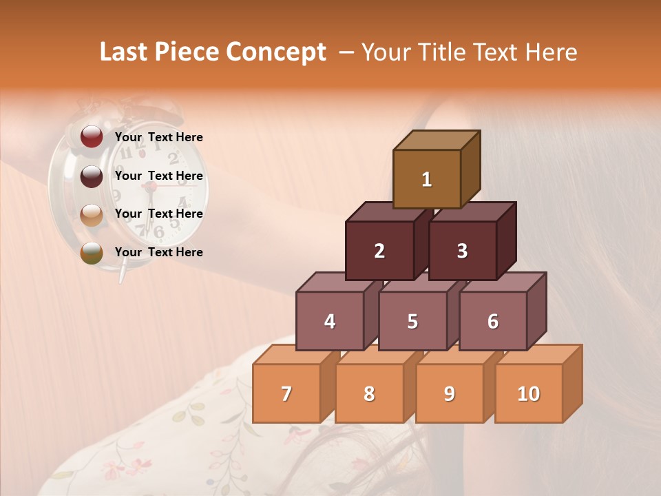 Caucasian Relaxation Women PowerPoint Template