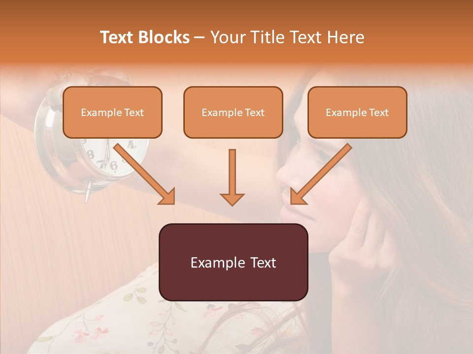 Caucasian Relaxation Women PowerPoint Template