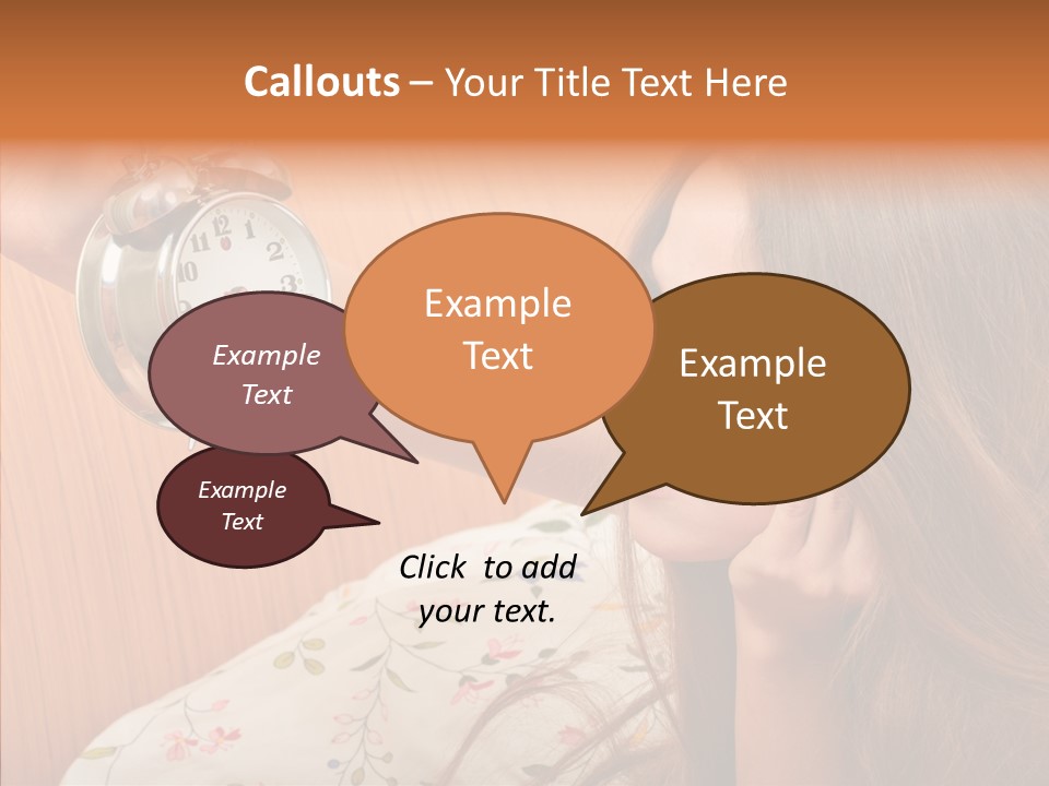 Caucasian Relaxation Women PowerPoint Template