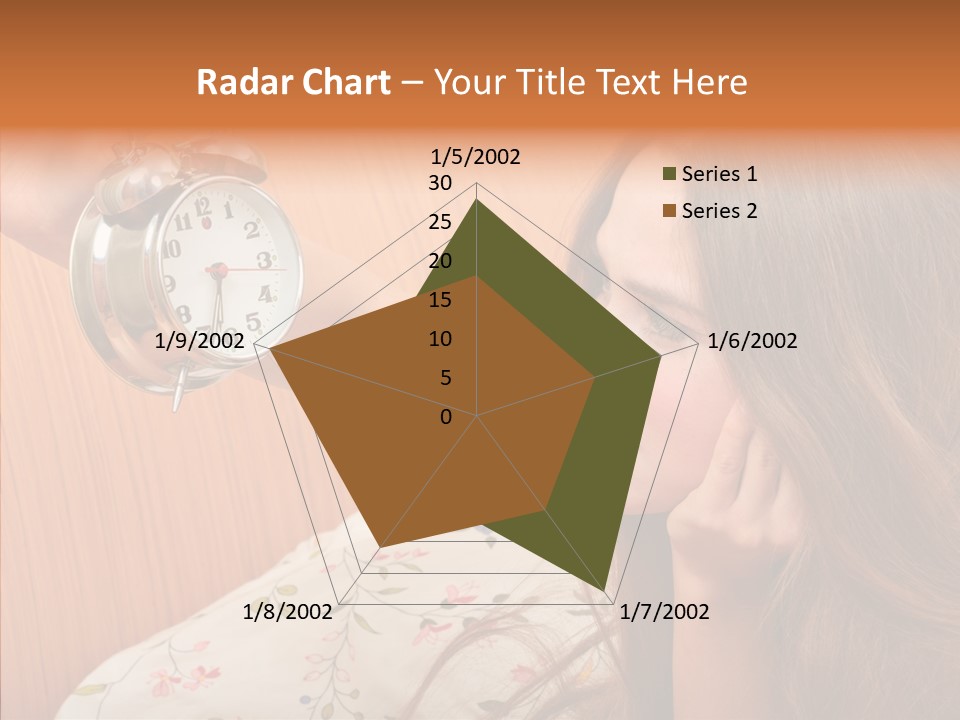 Caucasian Relaxation Women PowerPoint Template