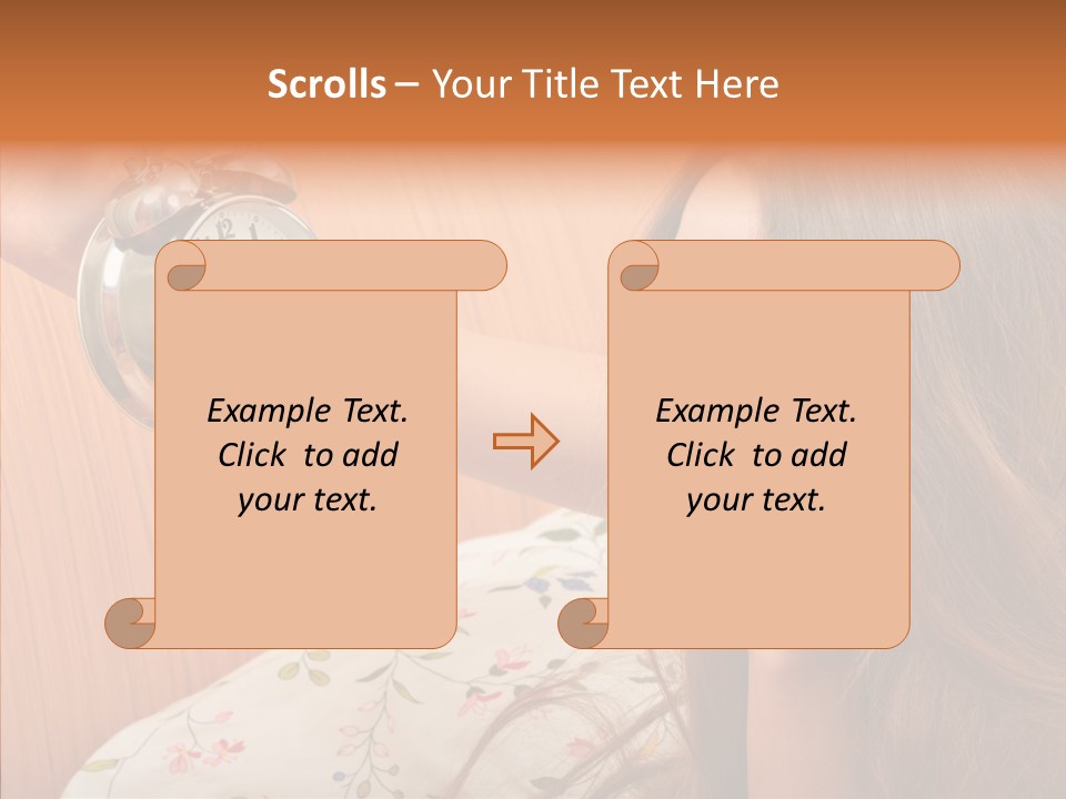 Caucasian Relaxation Women PowerPoint Template