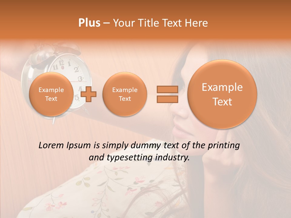 Caucasian Relaxation Women PowerPoint Template