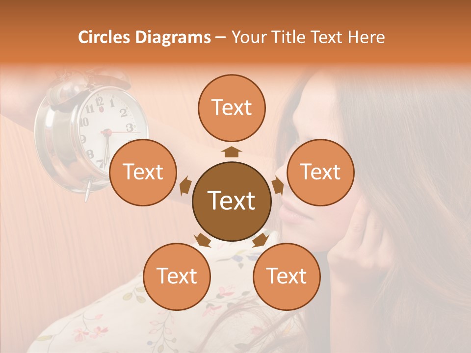 Caucasian Relaxation Women PowerPoint Template