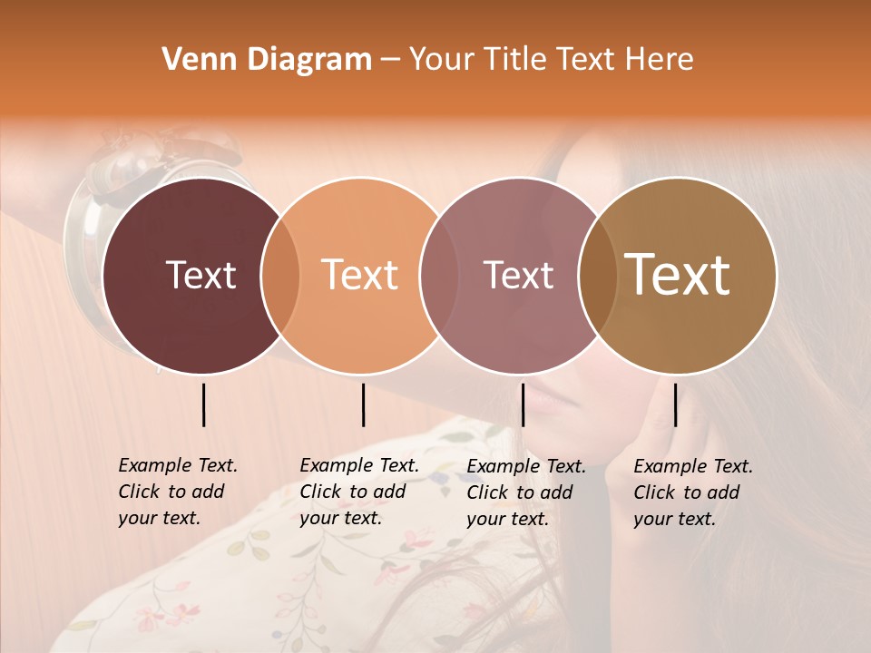 Caucasian Relaxation Women PowerPoint Template