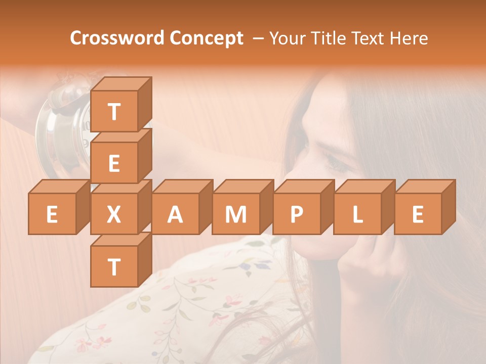 Caucasian Relaxation Women PowerPoint Template