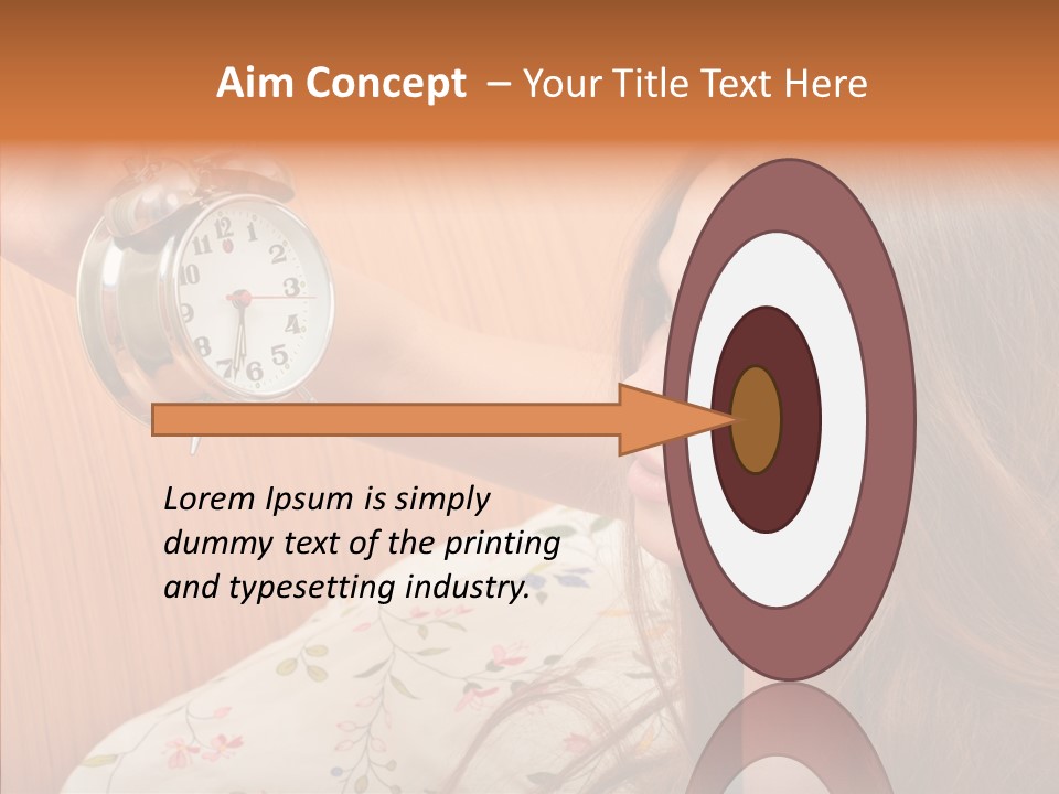 Caucasian Relaxation Women PowerPoint Template